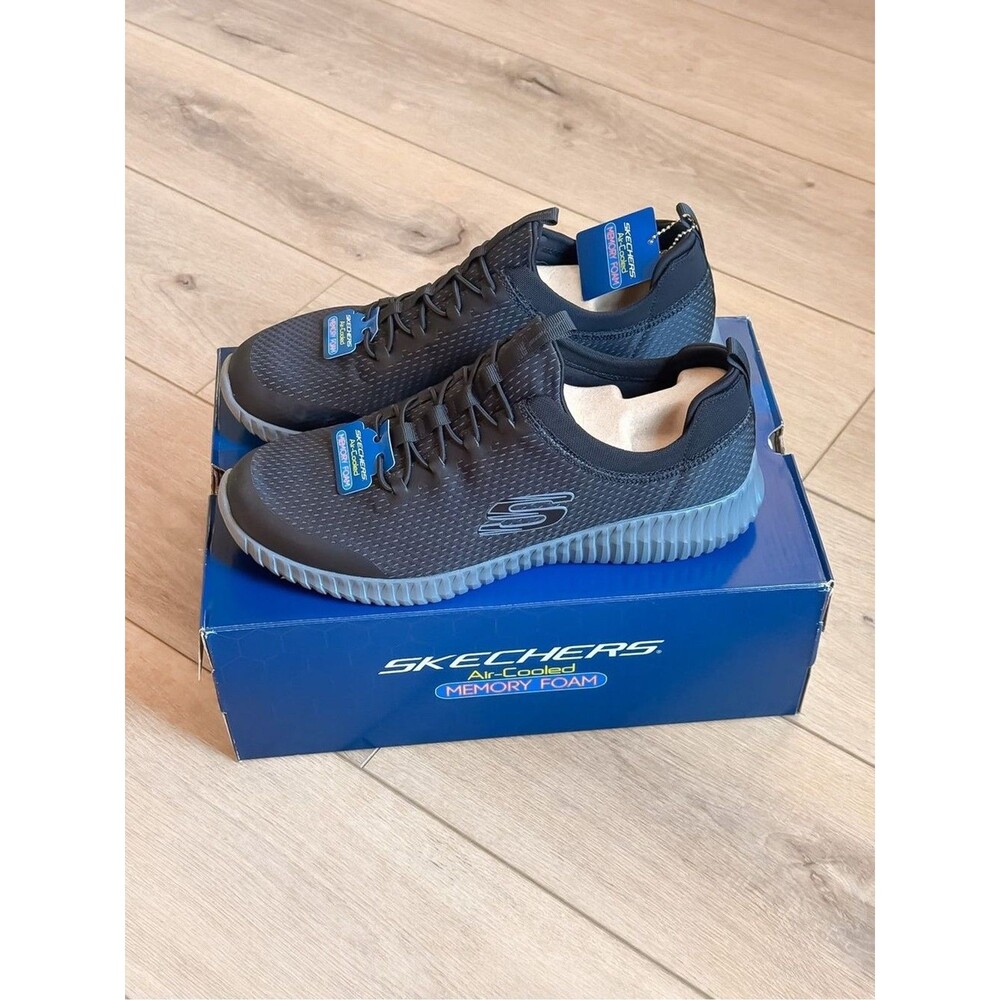 SKECHERS MENS ELITE FLEX BELBURN CASUAL SLIP ON SNEAKERS SIZE 10.5 NIB 52529